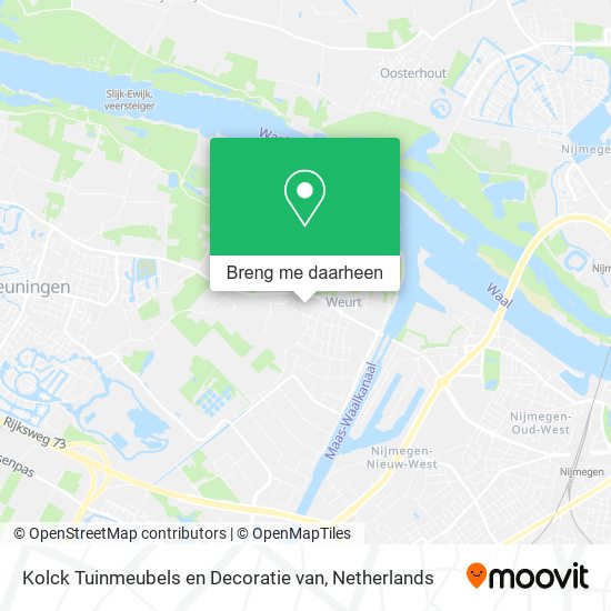 Kolck Tuinmeubels en Decoratie van kaart