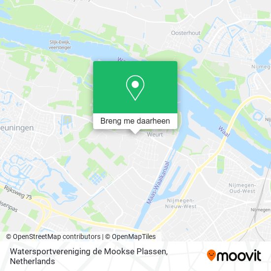 Watersportvereniging de Mookse Plassen kaart