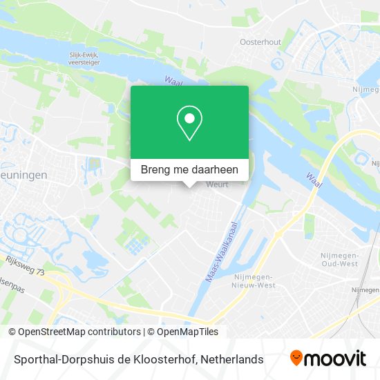 Sporthal-Dorpshuis de Kloosterhof kaart