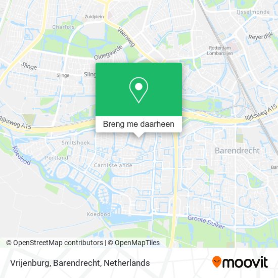 Vrijenburg, Barendrecht kaart