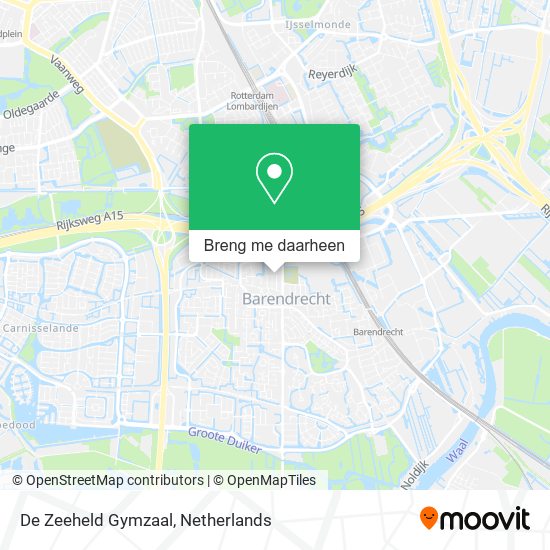 De Zeeheld Gymzaal kaart