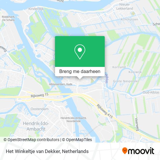 Het Winkeltje van Dekker kaart
