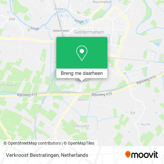 Verkroost Bestratingen kaart