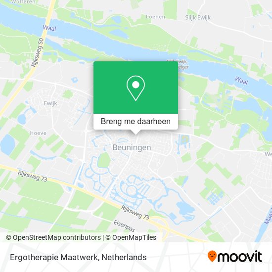 Ergotherapie Maatwerk kaart