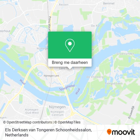 Els Derksen van Tongeren Schoonheidssalon kaart