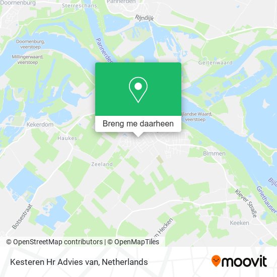 Kesteren Hr Advies van kaart