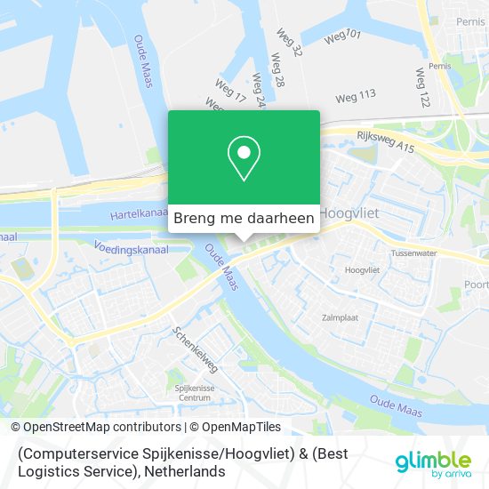 (Computerservice Spijkenisse / Hoogvliet) & (Best Logistics Service) kaart