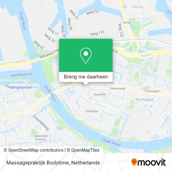 Massagepraktijk Bodytime kaart