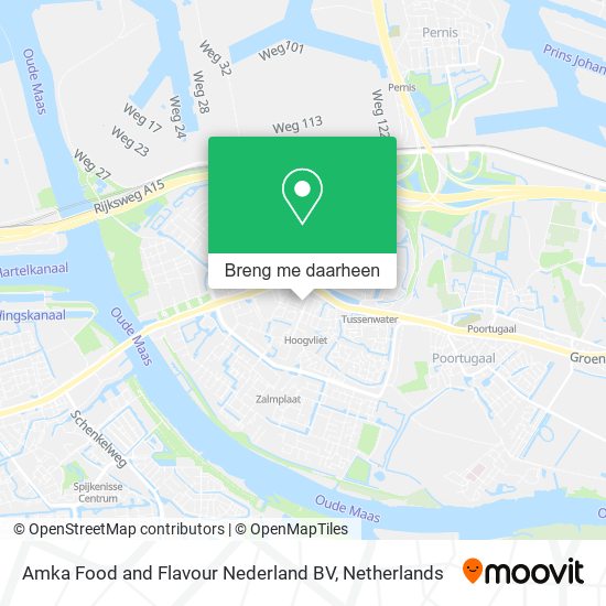 Amka Food and Flavour Nederland BV kaart