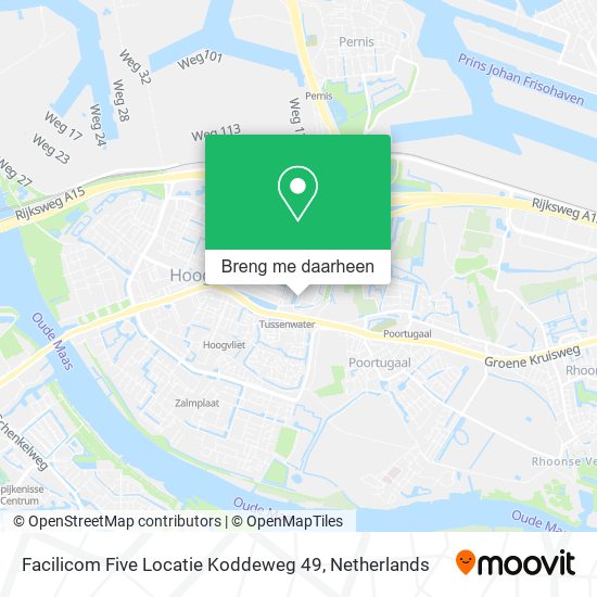 Facilicom Five Locatie Koddeweg 49 kaart