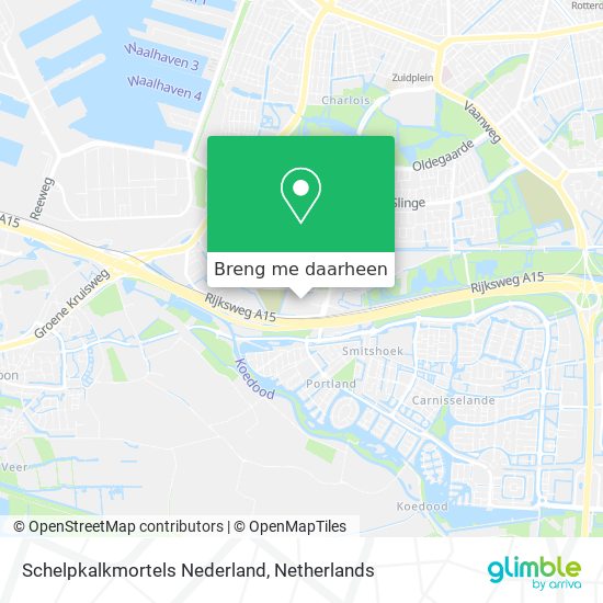 Schelpkalkmortels Nederland kaart