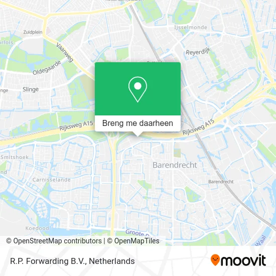 R.P. Forwarding B.V. kaart