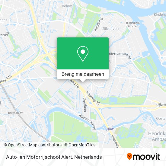 Auto- en Motorrijschool Alert kaart