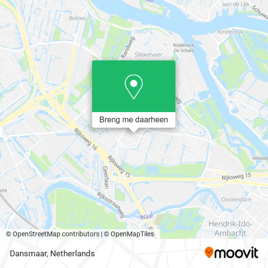 Dansmaar kaart