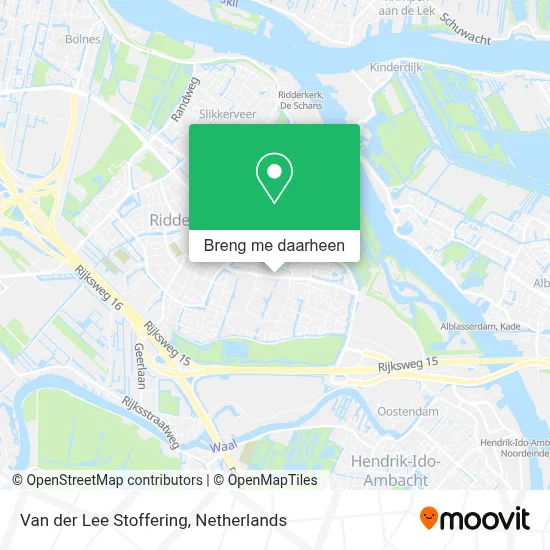 Van der Lee Stoffering kaart