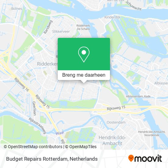 Budget Repairs Rotterdam kaart