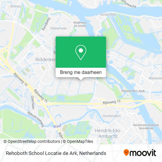 Rehoboth School Locatie de Ark kaart