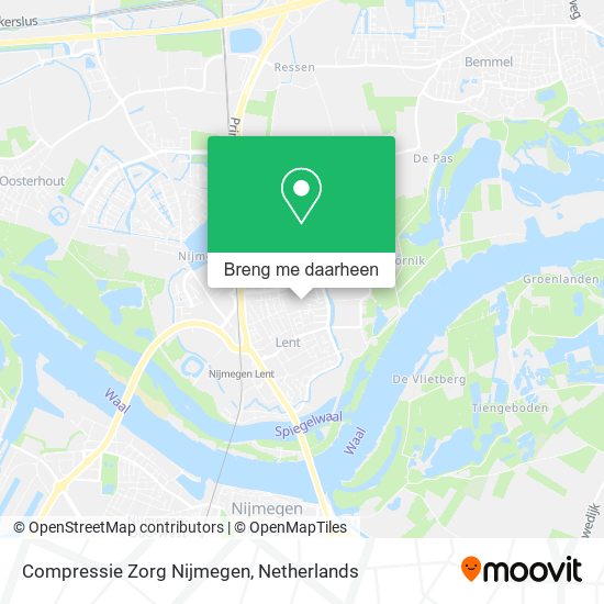 Compressie Zorg Nijmegen kaart