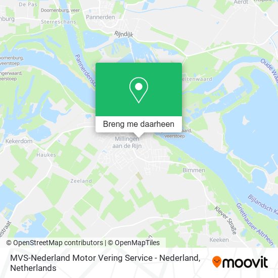 MVS-Nederland Motor Vering Service - Nederland kaart