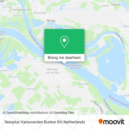 Reinplus Vanwoerden Bunker BV kaart