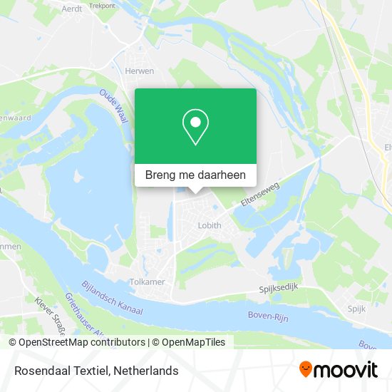 Rosendaal Textiel kaart