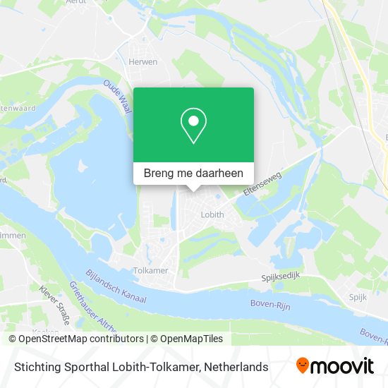 Stichting Sporthal Lobith-Tolkamer kaart