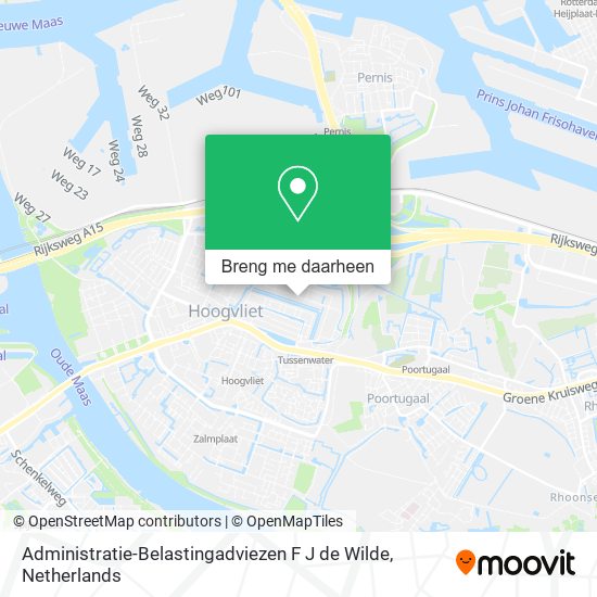 Administratie-Belastingadviezen F J de Wilde kaart