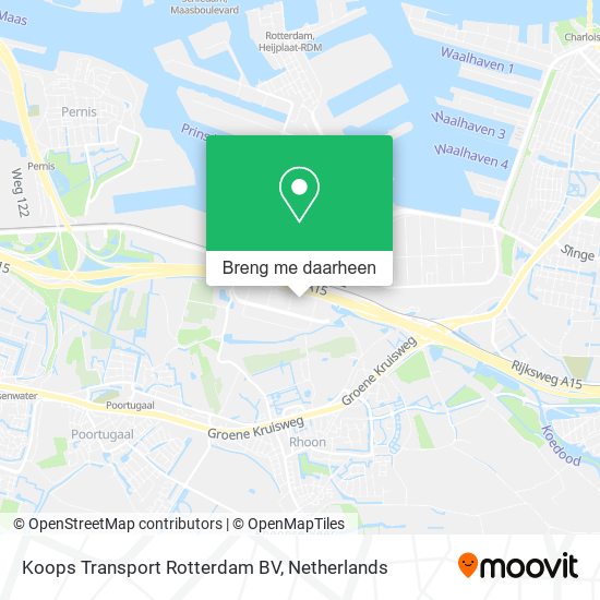 Koops Transport Rotterdam BV kaart