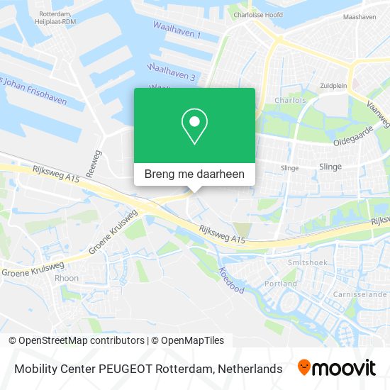 Mobility Center PEUGEOT Rotterdam kaart