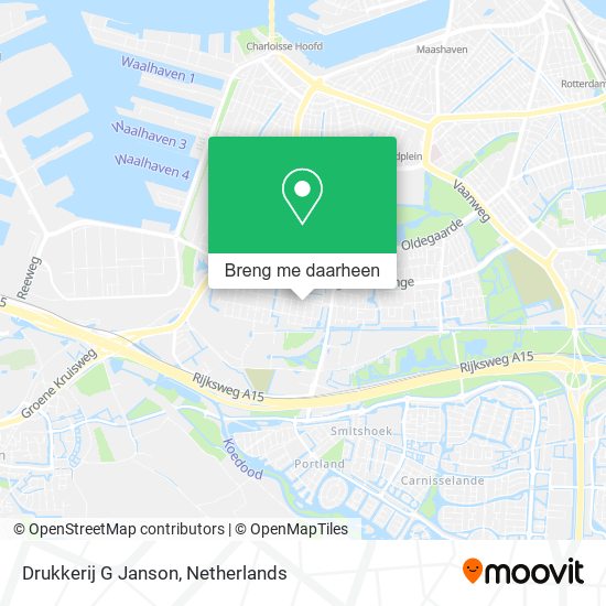 Drukkerij G Janson kaart