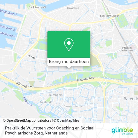 Praktijk de Vuursteen voor Coaching en Sociaal Psychiatrische Zorg kaart