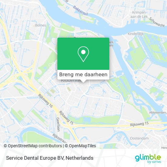 Service Dental Europe BV kaart