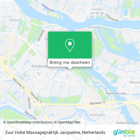 Zuur Hobé Massagepraktijk Jacqueline kaart