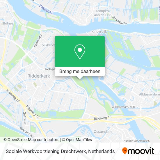 Sociale Werkvoorziening Drechtwerk kaart