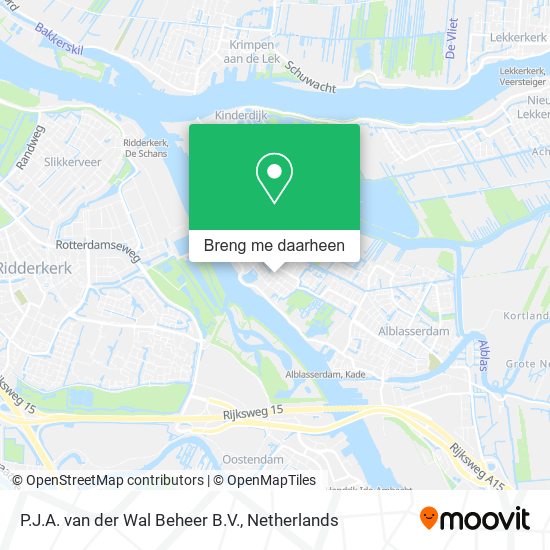 P.J.A. van der Wal Beheer B.V. kaart