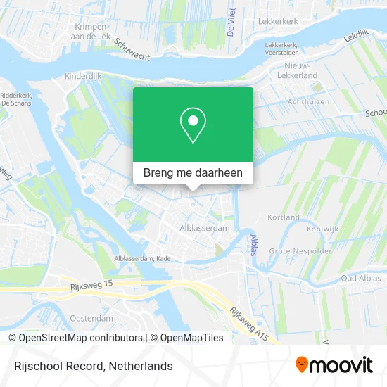 Rijschool Record kaart