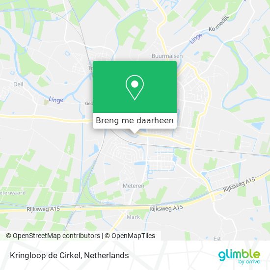 Kringloop de Cirkel kaart