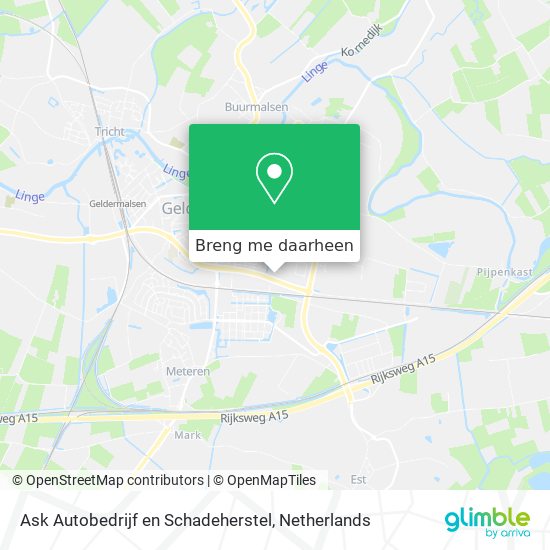 Ask Autobedrijf en Schadeherstel kaart