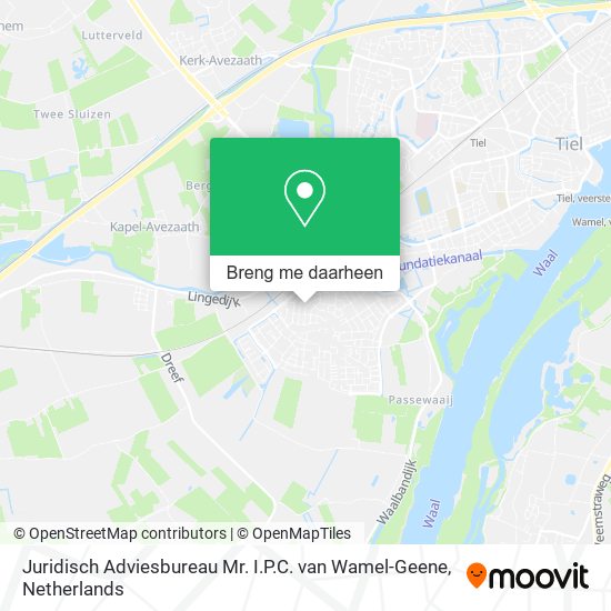 Juridisch Adviesbureau Mr. I.P.C. van Wamel-Geene kaart