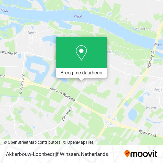 Akkerbouw-Loonbedrijf Winssen kaart