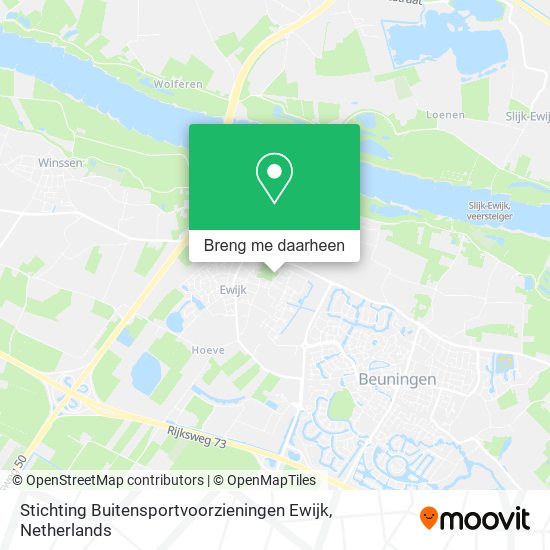 Stichting Buitensportvoorzieningen Ewijk kaart