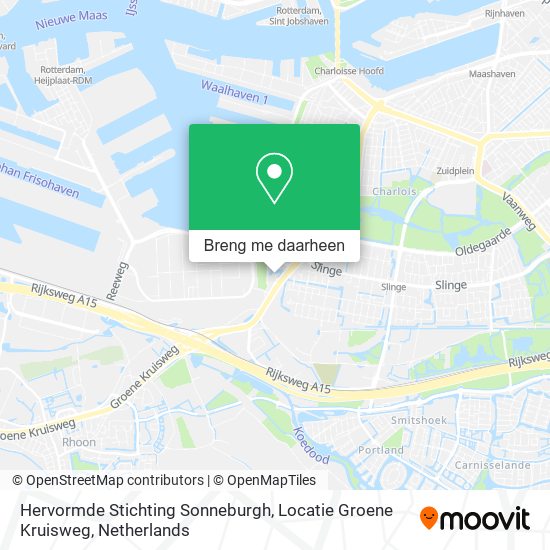 Hervormde Stichting Sonneburgh, Locatie Groene Kruisweg kaart