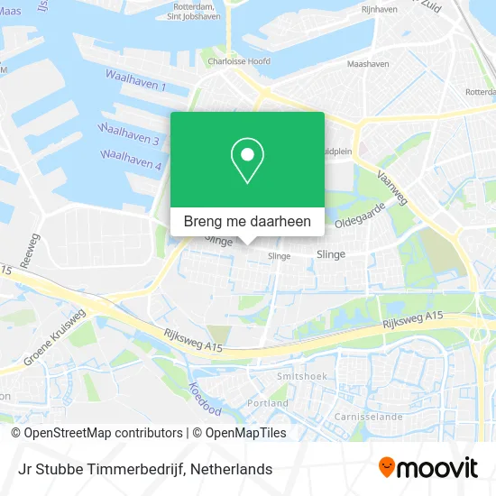 Jr Stubbe Timmerbedrijf kaart