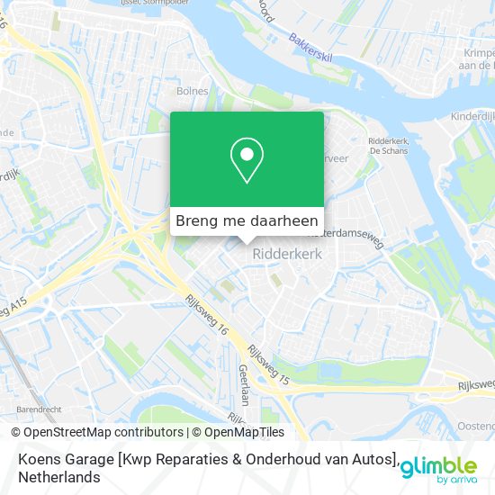 Koens Garage [Kwp Reparaties & Onderhoud van Autos] kaart