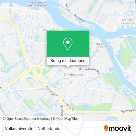 Volksuniversiteit kaart