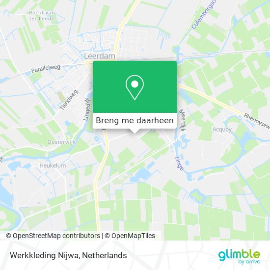 Werkkleding Nijwa kaart