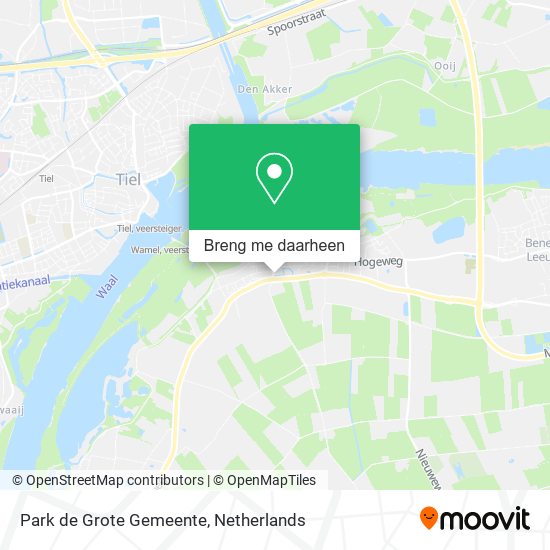 Park de Grote Gemeente kaart