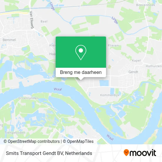 Smits Transport Gendt BV kaart