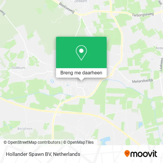 Hollander Spawn BV kaart