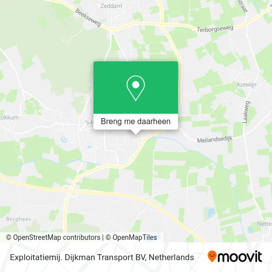 Exploitatiemij. Dijkman Transport BV kaart